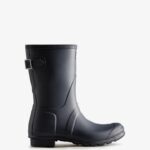 Hunter Women's Short Back Adjustable Rain Boots Navy
