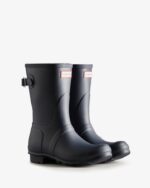 Hunter Women's Short Back Adjustable Rain Boots Navy - Image 3