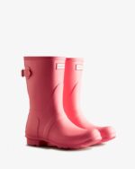 Hunter Women's Short Back Adjustable Rain Boots Pink Shiver - Image 3
