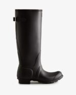 Hunter Women's Tall Back Adjustable Rain Boots Black - Image 2