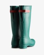 Hunter Women's Tall Back Adjustable Rain Boots Loch Awe Blue-Glenmore Rose - Image 4
