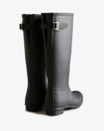 Hunter Women's Tall Back Adjustable Two-Tone Rain Boots Black Ice-Black - Image 4