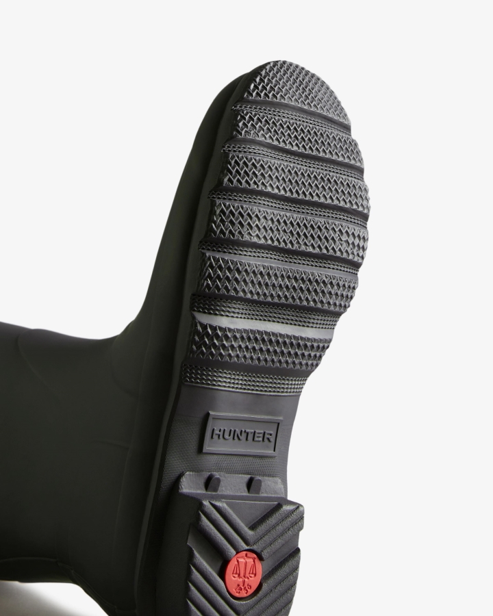 Hunter Women's Tall Back Adjustable Two-Tone Rain Boots Black Ice-Black - Image 5