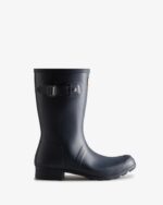 Hunter Women's Tour Foldable Short Rain Boots Navy