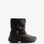 Hunter Women's Wanderer Insulated Short Slouch Snow Boots Black