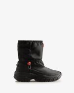 Hunter Women's Wanderer Insulated Short Slouch Snow Boots Black